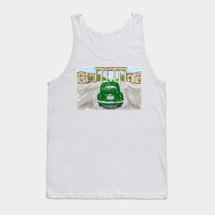 Classic car green Tank Top